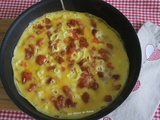 Omelette aux tomates et chorizo, light