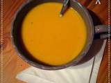 Soupe de citrouille au curry coco
