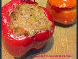 Tomates et poivrons farcis  thermomix ou pas