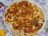 Friday's pizza : blanche, au poivron et fromages