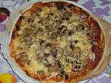 Friday's pizza : chicon et viande hachée