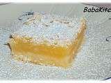Petits carrés au citron