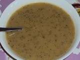 Soupe aux courgettes, basilic et coco