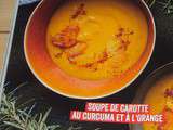 Soupe de carottes à l'orange et au curcuma