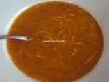 Soupe tomate aux vermicelles