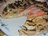 Tarte aux salsifis, cresson et saumon écossais