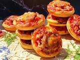 Mini pizza jambon et chorizo