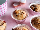 Muffins aux biscuits roses de Reims fourrés à la confiture de fraise