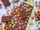 Tablette de chocolat Milka aux Smarties
