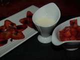 Déclinaison fraises-basilic