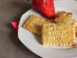 Biscuits à la fraise (fraises séchées aca)