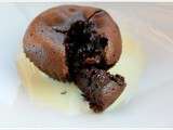 Moelleux chocolat et myrtilles
