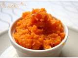Purée de carottes au potiron