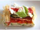 Tarte légère aux légumes d'été