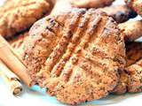 Cookies rustiques sans sucre, graines de chia et cannelle