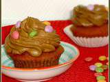 N° 21 Concours  La Reine des Courges  - Cupcakes au potiron et ganache montée au chocolat
