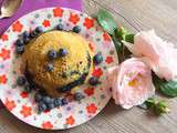 Petit déjeuner bowl cake myrtilles pomme & co