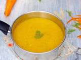 Soupe carottes fanes et cumin – toute douce