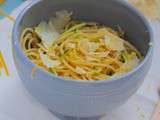Spaghetti sauce citron parmesan très « Pooh pooh bee doo ! »