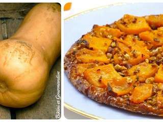 Tarte Butternut noisettes grillées et caramel beurre salé