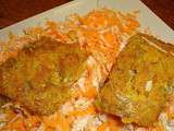 Galettes de flocons de céréales et de pois chiches au curry et au cumin (Vegan)