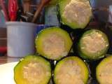 Courgettes fourrées aux hoummos de poisson