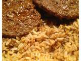 Steak // riz sauce épicée (simple et délicieux )