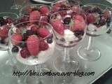 Mousse de Mascarpone Citronnée aux Fruits Rouges