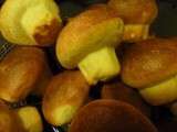 Briochette en forme de champignon, au gingembre confit