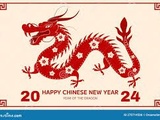 Joyeuse Nouvel An chinois 2024 du Dragon de Bois