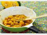 Bio au wok : potiron courge au lait de coco et curcuma