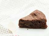 Gâteau au chocolat sans gluten, sans produit laitier