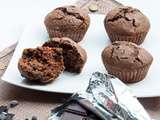 Muffins double chocolat sans gluten ni lactose