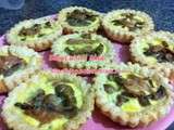 Mini quiches au thon et champignon