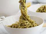 Spaghettis au pesto et citron, recette rapide