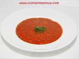 Soupe de tomate et flocons d'avoine