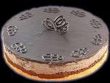 Entremets mousse chocolat sur croustillant Praliné