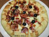 Tartapizza chorizo-mozzarella-poivrons