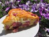 Gâteau aux cerises du jardin au mascarpone, ma recette, et bon 14 juillet