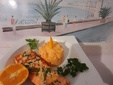Saumon et bar citronnés et purée pdt carottes, et la perte d'une amie blogueuse