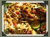 Salade de pâtes complète aux légumes d´été - Ensalada de pasta muy completa con verduras de verano