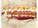 Bûche au Pain d'Epices, Fruits Secs et Crème Bavaroise Vanillée au Mascarpone