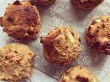 Muffins protéinés pommes & cacahuètes