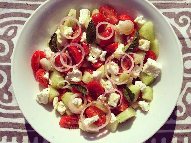 Recettes De Salade De Tomates Et Melon