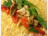 Wrap de poulet sauce satay | Branchée Popote