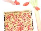 Tarte crunchy fraises rhubarbe