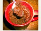 Mug cake chocolat noir et pistache