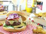 Burger Raclette & Potatoes Maison Sans Friture {Cuisson au Four}