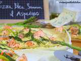 Pizza Bresse Bleu, Saumon & Asperges