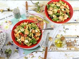 Salade de Fusilli, Saumon, Bleu and Co